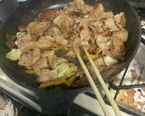 肉肉肉野菜炒め作り方3写真