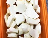 赤芽里芋の味噌汁作り方2写真