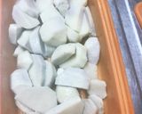 赤芽里芋の味噌汁作り方3写真
