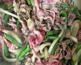 インゲンと甜麺醤のピリ辛牛丼！作り方4写真