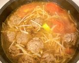 トマトときゅうり　肉団子のスープ作り方4写真