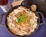 ストウブ 干し海老と舞茸の炊き込みご飯作り方5写真