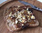 ピーナツバターのミックスナッツトースト作り方3写真