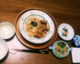 油揚げと筍とエノキとワカメのお吸い物☺作り方5写真