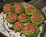 ゴーヤの肉詰め♪ひまわり風作り方4写真