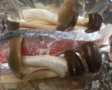 ウラベニホテイシメジ、鮭のホイル焼き・赤作り方3写真