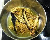 乾燥なす、切干大根、油揚げの煮物作り方1写真