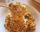 サッポロ一番みそラーメンでカルボナーラ風作り方4写真