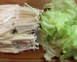 レタスとえのきと豆腐のとろみスープ作り方1写真