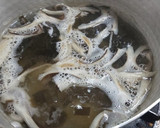 ハタケシメジ、柿の実、白菜の味噌汁作り方6写真