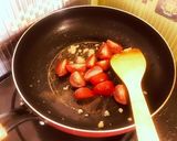 ミニトマトとにんにくのスパゲティ作り方3写真