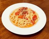 ミニトマトとにんにくのスパゲティ作り方6写真