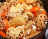 根菜と豚バラのスタミナ煮作り方3写真