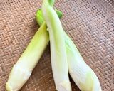 ケールとまこもだけの炒め物作り方2写真