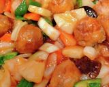 豚肩ロース薄切りで作る野菜たっぷり酢豚作り方5写真
