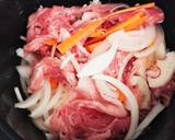 ホットクックで豚肉のケチャップ炒め作り方1写真