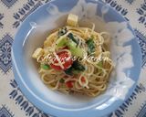 簡単！ツナと小松菜とチーズの冷製パスタ作り方4写真