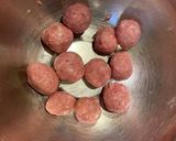 ミートボール♪フライパン煮るだけ作り方4写真