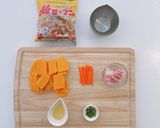 金瓜炒米粉(かぼちゃの焼ビーフン)作り方2写真