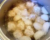 鶏つくね団子とカブの中華風スープ作り方5写真