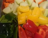 青パパイヤ入り酢豚作り方1写真