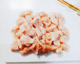 作り置き　揚げないむね肉の酢鶏★作り方1写真