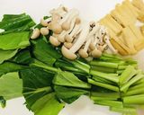 小松菜としめじと油揚げのお浸し作り方1写真