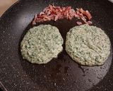 ほうれん草のオートミールパンケーキ作り方5写真