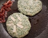 ほうれん草のオートミールパンケーキ作り方6写真