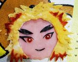 ☆キャラ弁 鬼滅の刃 煉獄千寿郎作り方6写真