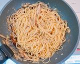 ☆大葉が香るしらす&きのこの和風パスタ☆作り方5写真