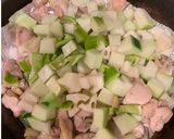 鶏肉と青パパイヤのオイスターソース炒め作り方5写真