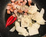 辛パスタ★燃えるウィンナーのアラビアータ作り方1写真