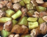 鶏肉となすびのトロトロ煮作り方3写真