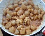 鶏肉とこんにゃくの味噌炒め煮作り方4写真