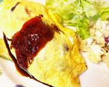 牛肉ときのこのオムレツ♡作り方7写真