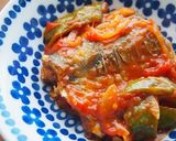 サバ・ピーマンのトマト煮♪隠し味カレー粉作り方6写真
