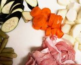 ズイキと里芋と季節の野菜の豚汁♡具沢山作り方3写真