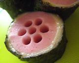 お弁当に！魚肉ソーセージの太巻き♪作り方5写真