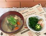 ズイキと里芋と季節の野菜の豚汁♡具沢山作り方8写真