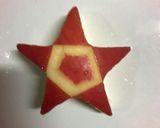 りんご飾り切り＊お星様作り方5写真