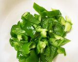 レンジ胸肉茄子オイスター炒め味青椒肉絲風作り方1写真