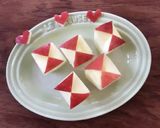 りんご飾り切り＊お星様作り方1写真