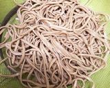 揚げ茄子とトロロのあったか蕎麦作り方3写真