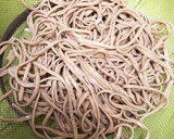 揚げ茄子とトロロのあったか蕎麦作り方3写真