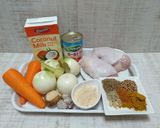 チキンのココナッツミルクカレー作り方1写真