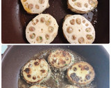 いわしの蓮根挟み焼き＊照り焼き味作り方4写真