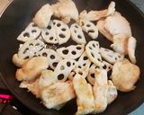 鶏むねとレンコンの照り照り。作り方6写真