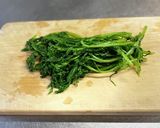 春菊のごま和え作り方4写真