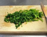春菊のごま和え作り方5写真